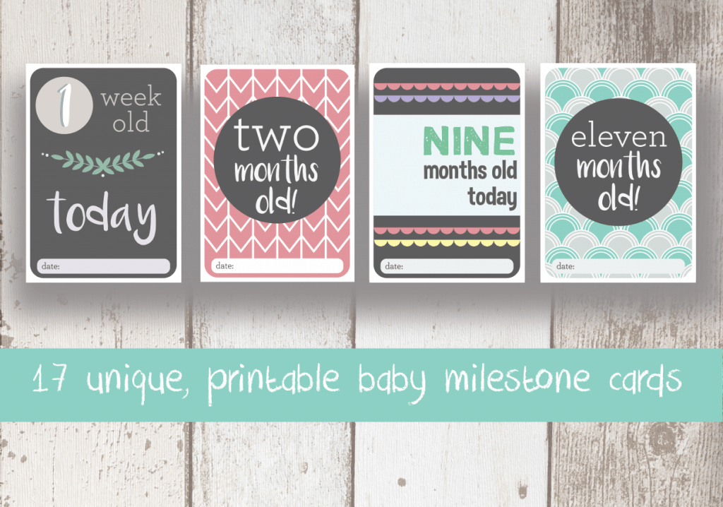 Baby milestone cards (mixed)