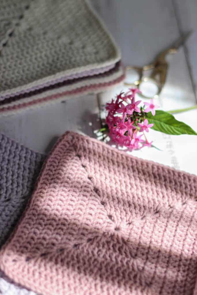 How to photograph crochet A high contrast image of a crochet granny square to show that lighting is important when you photograph crochet