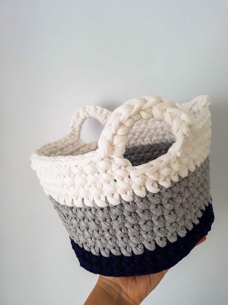 Free T-Shirt Yarn Crochet Basket Pattern Free T-Shirt Yarn Crochet Basket Pattern