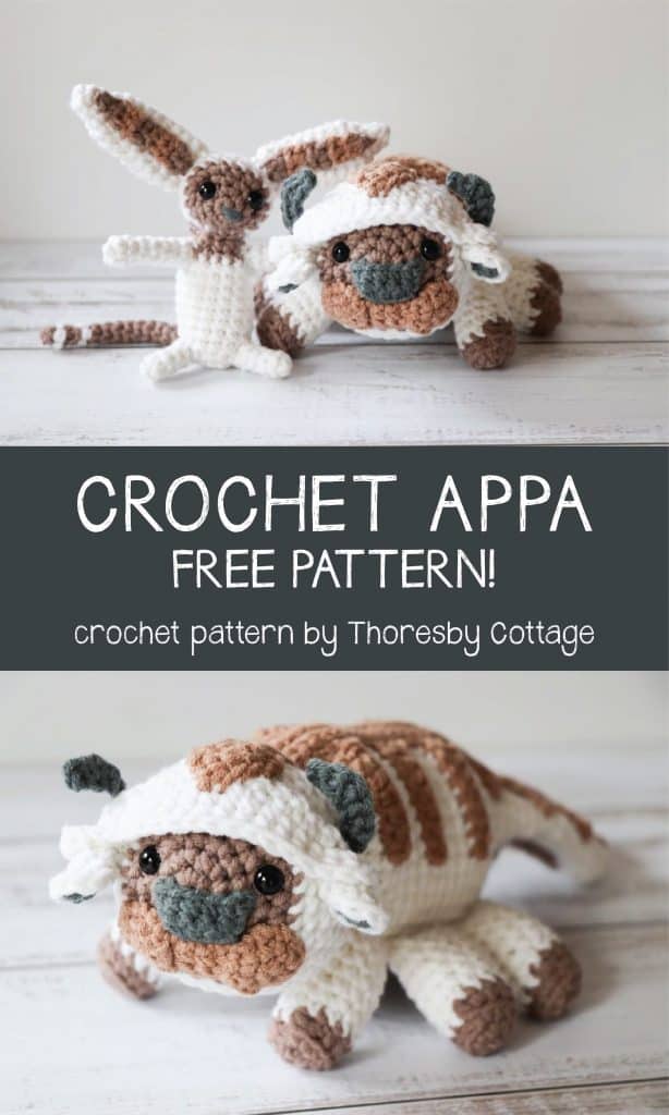 Free crochet Appa pattern