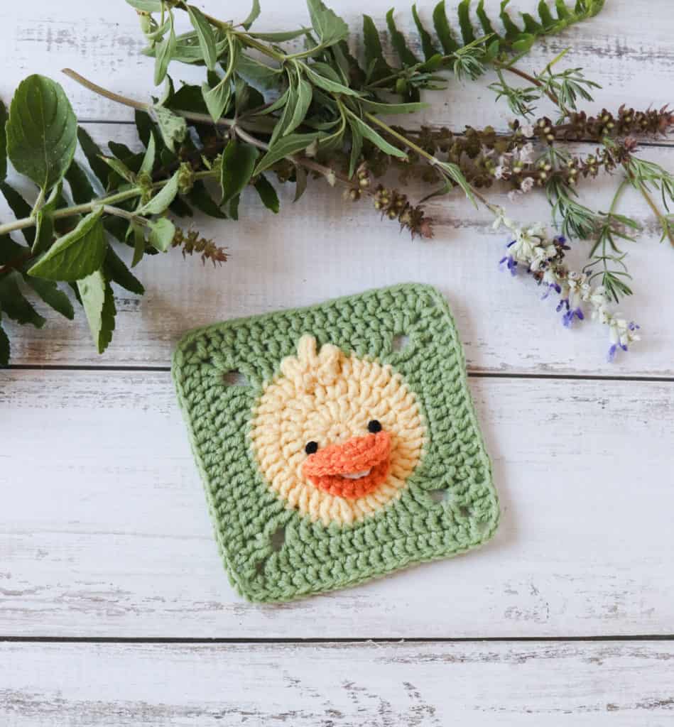 crochet duck square pattern