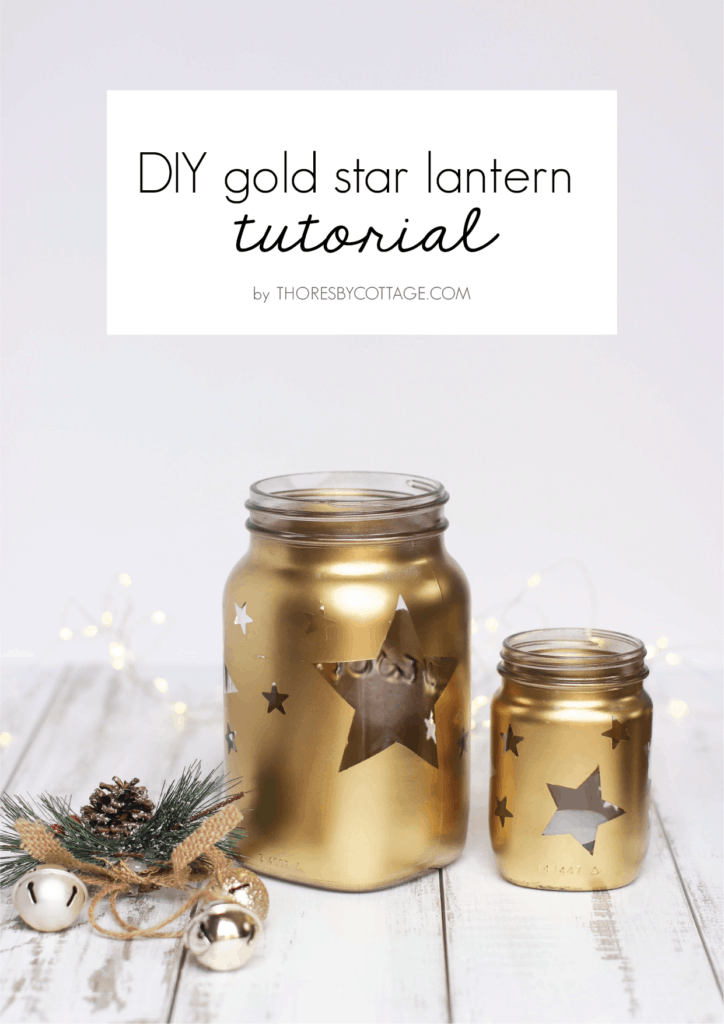 DIY mason jar candle holders