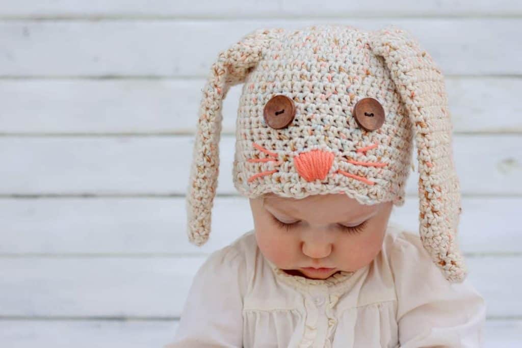 crochet toddler bunny hat with ears 