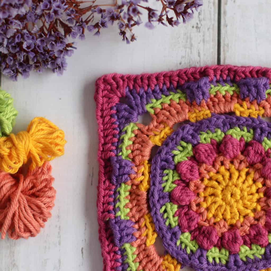 Free crochet granny square pattern for the namaqualand granny square.
