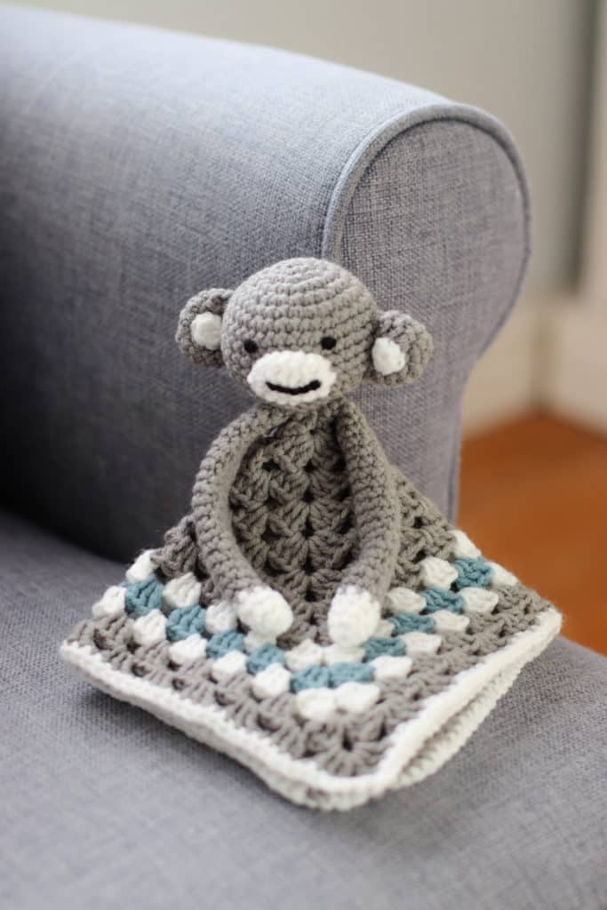Crochet monkey lovey pattern