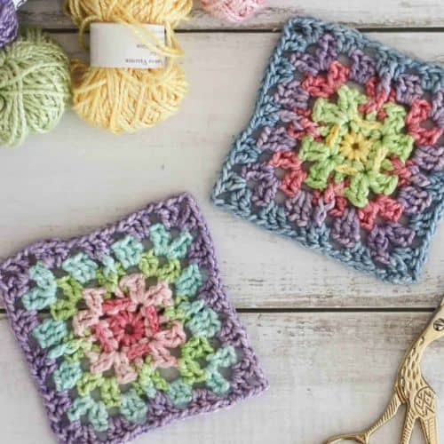 Solid Granny Square Crochet Pattern Solid Granny Square Crochet Pattern