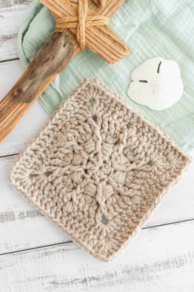 sand dollar crochet square pattern