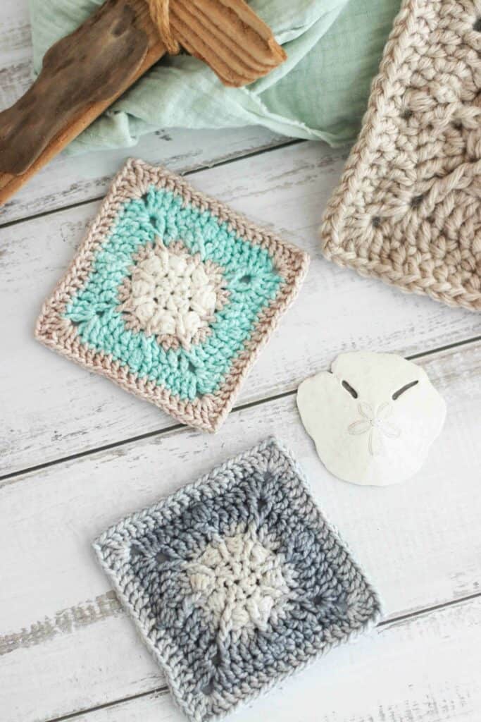 tree color crochet square pattern