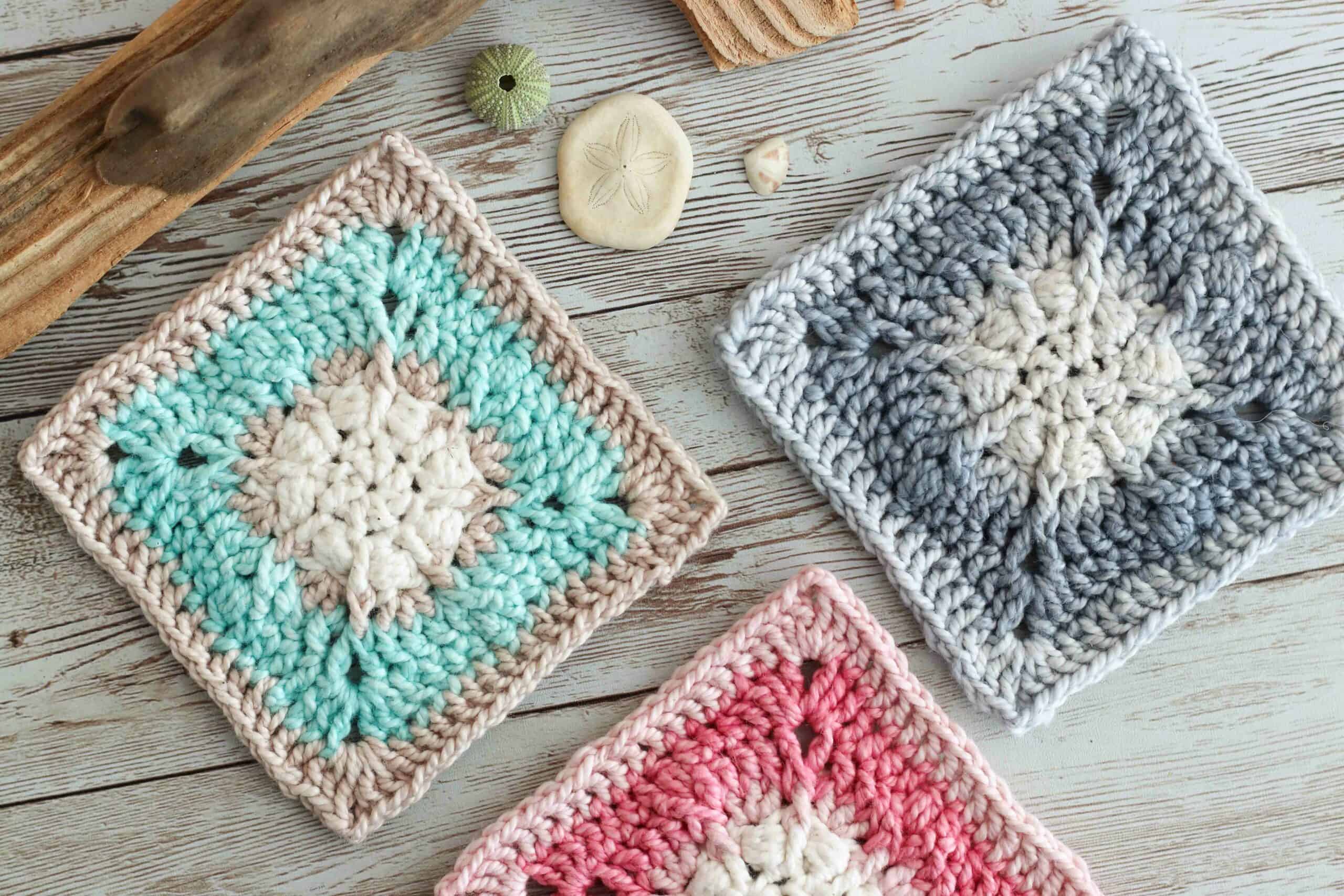 Sand Dollar Crochet Square Pattern | Granny Square Pattern